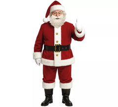 Fato clássico de Pai Natal para homem