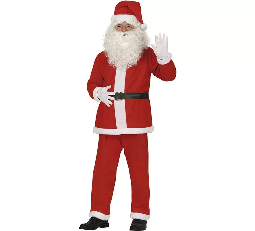 Translation missing: pt-PT.Disfraz de Papá Noel con cinturón negro para hombre