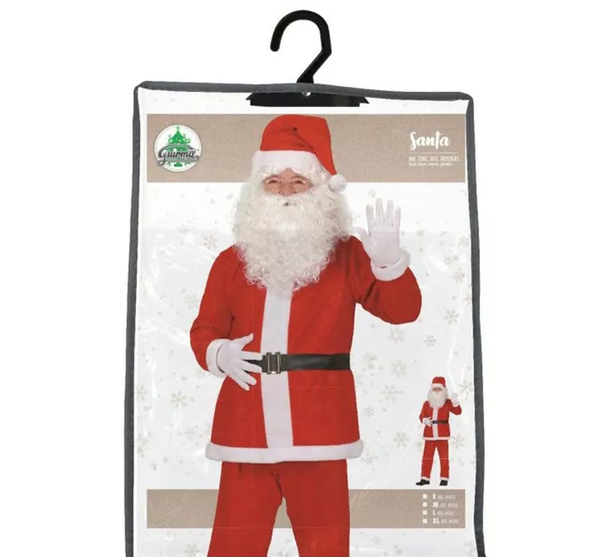 Translation missing: pt-PT.Disfraz de Papá Noel con cinturón negro para hombre