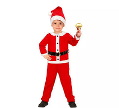 Fato de Papai Noel de flanela para meninos