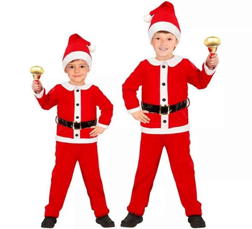 Disfraz de Papá Noel de Franela para niño
