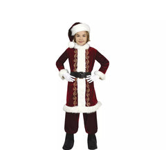 Fato de Papai Noel comprido para menino