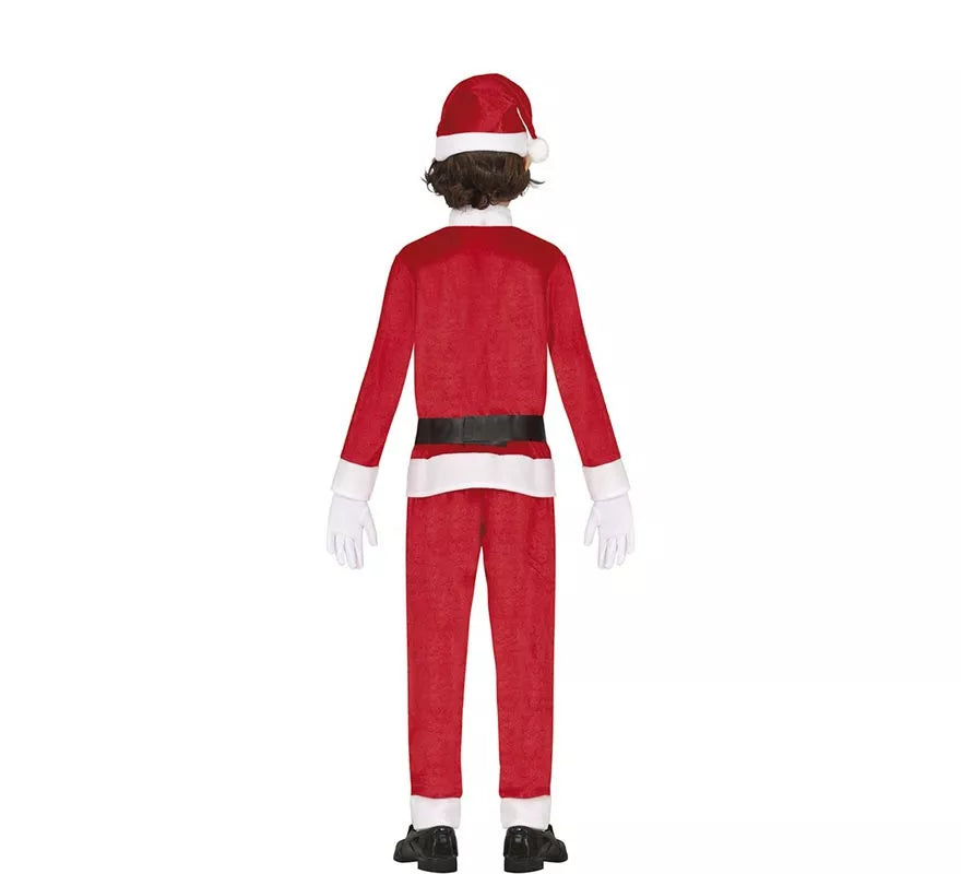 Translation missing: pt-PT.Disfraz de Papá Noel rojo y blanco con gorro para niño