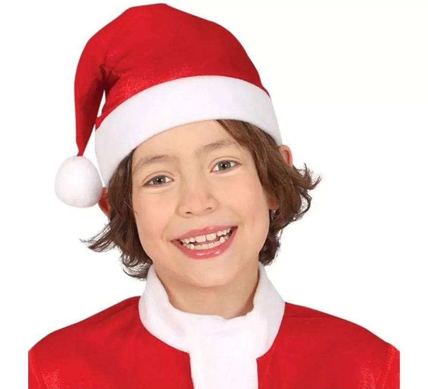 Translation missing: pt-PT.Disfraz de Papá Noel rojo y blanco con gorro para niño