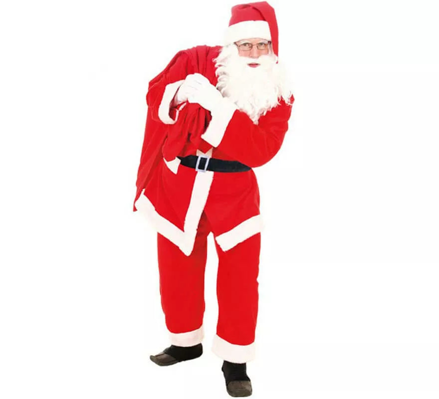 Translation missing: pt-PT.Disfraz de Papá Noel Terciopelo para adulto