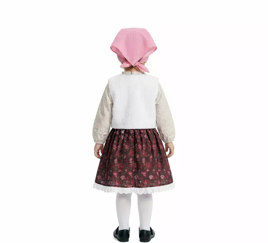 Translation missing: pt-PT.Disfraz de Pastorcita con Pañuelo rosa para niña