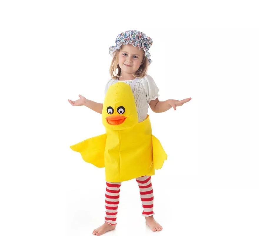Translation missing: pt-PT.Disfraz de Patito amarillo con tirantes para niños