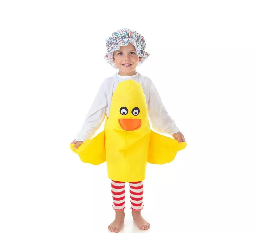 Translation missing: pt-PT.Disfraz de Patito amarillo con tirantes para niños