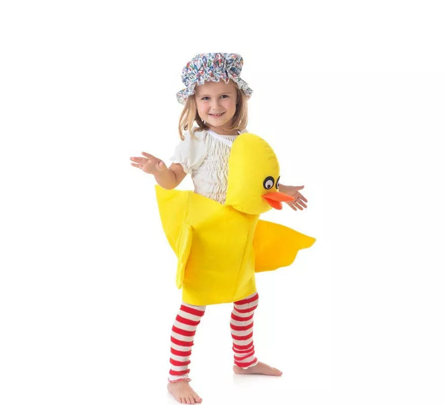 Translation missing: pt-PT.Disfraz de Patito amarillo con tirantes para niños