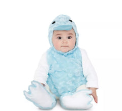 Fato de patinho azul para bebê
