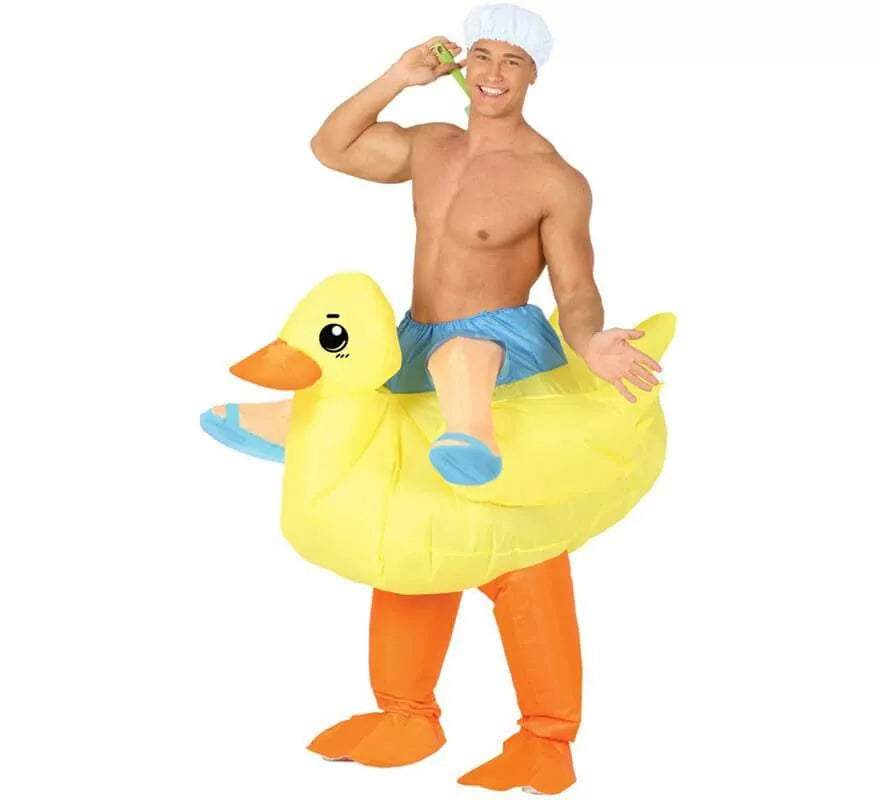 Translation missing: pt-PT.Disfraz de Patito Hinchable con Bañista para hombre