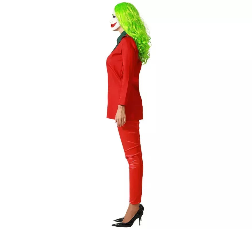 Translation missing: pt-PT.Disfraz de Payasa Conflictiva Rojo para mujer