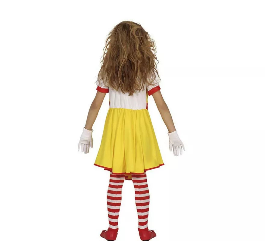 Translation missing: pt-PT.Disfraz de Payasa de Hamburguesa Asesina para niña