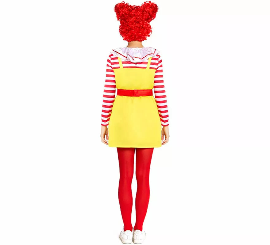 Translation missing: pt-PT.Disfraz de Payasa de Hamburguesa Sádica para mujer