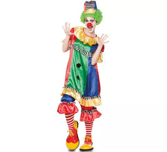 Fato de palhaço multicolorido para mulher