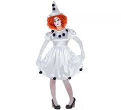 Fato de palhaço Pierrot para mulher