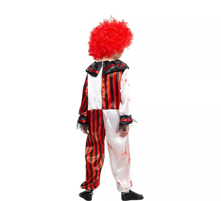 Translation missing: pt-PT.Disfraz de Payaso a Rayas con Sangre para niños