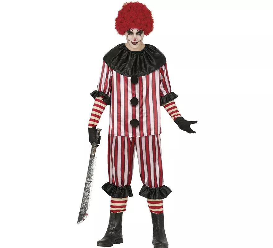 Translation missing: pt-PT.Disfraz de Payaso a Rayas para hombre