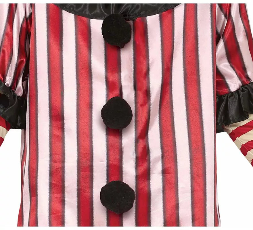 Disfraz de Payaso a Rayas para hombre