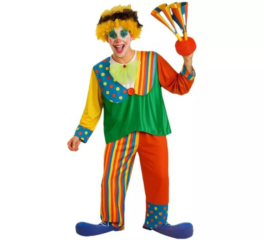 Translation missing: pt-PT.Disfraz de Payaso a Rayas para hombre