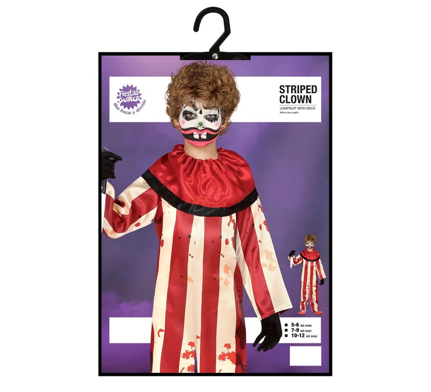 Disfraz de Payaso a Rayas para niño