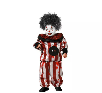Disfraz de Payaso a rayas para niño y bebé