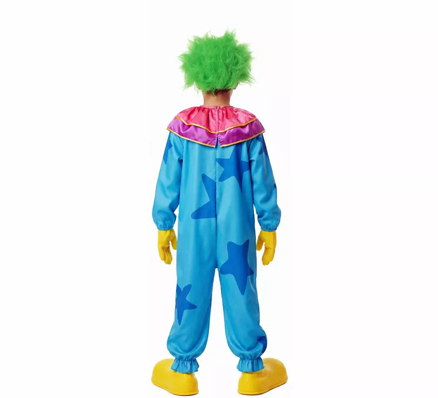 Translation missing: pt-PT.Disfraz de Payaso Asesino Aterrador azul para niño