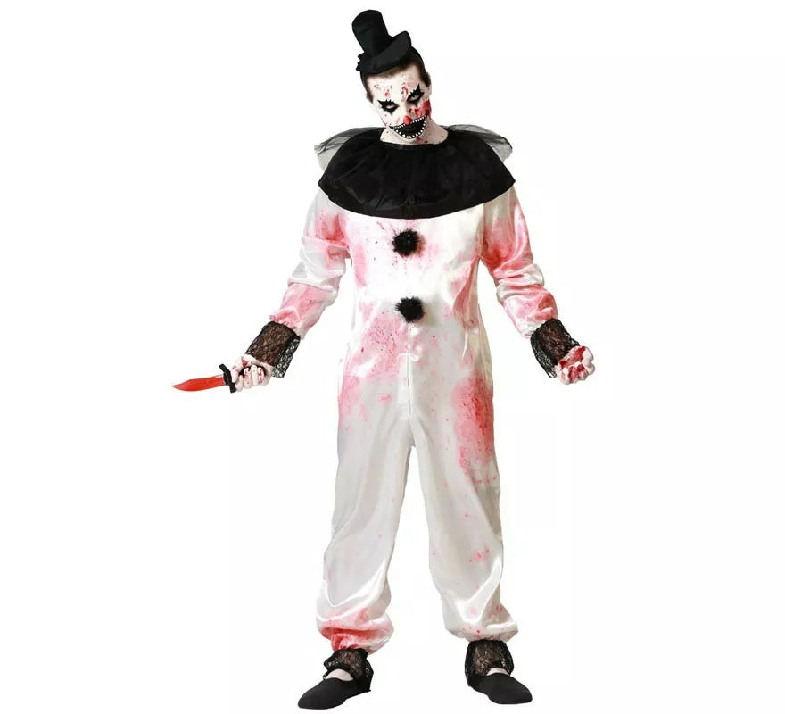 Translation missing: pt-PT.Disfraz de Payaso Blanco para hombre