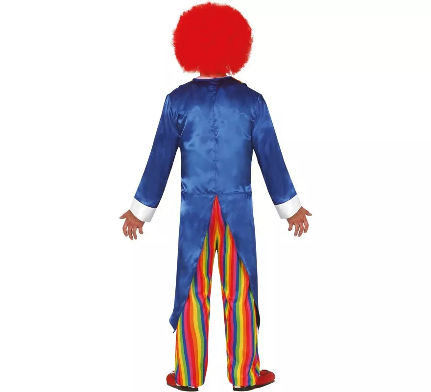 Translation missing: pt-PT.Disfraz de Payaso Chaqué Azul para hombre
