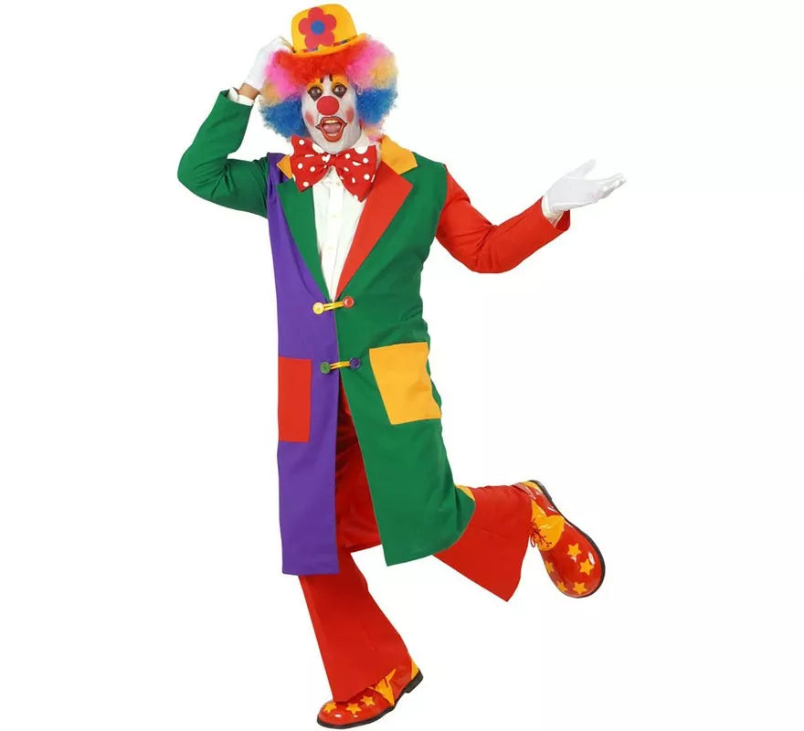 Translation missing: pt-PT.Disfraz de Payaso Colores para hombre