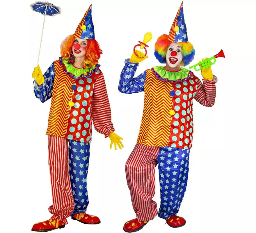 Translation missing: pt-PT.Disfraz de Payaso Colorines para hombre
