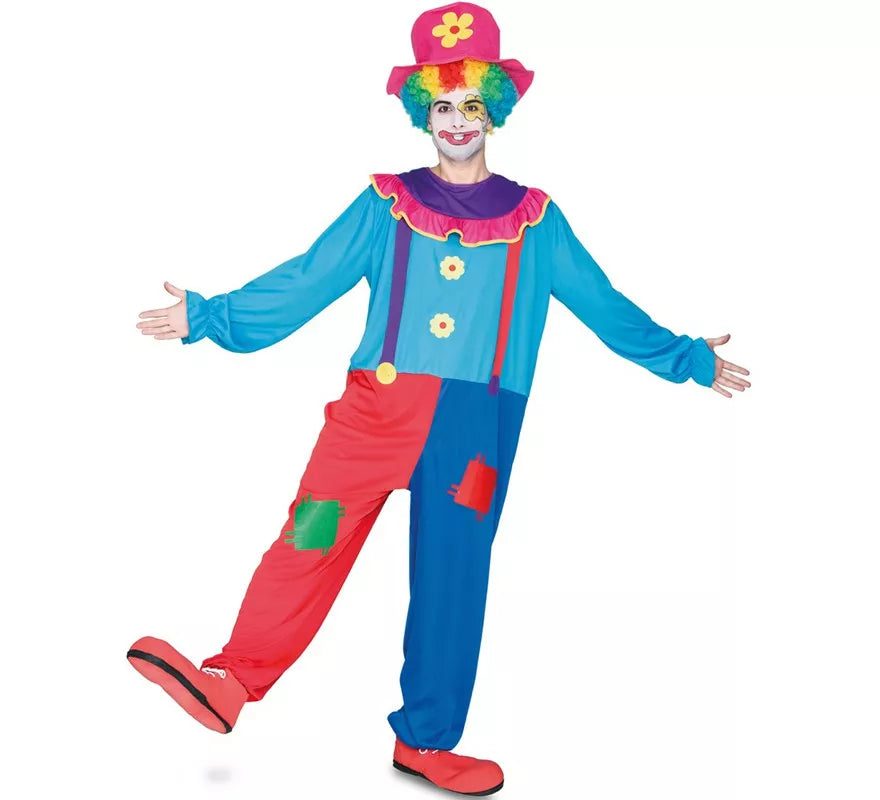 Translation missing: pt-PT.Disfraz de Payaso con parches para hombre
