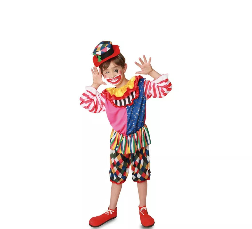 Translation missing: pt-PT.Disfraz de Payaso con Rombos para niño