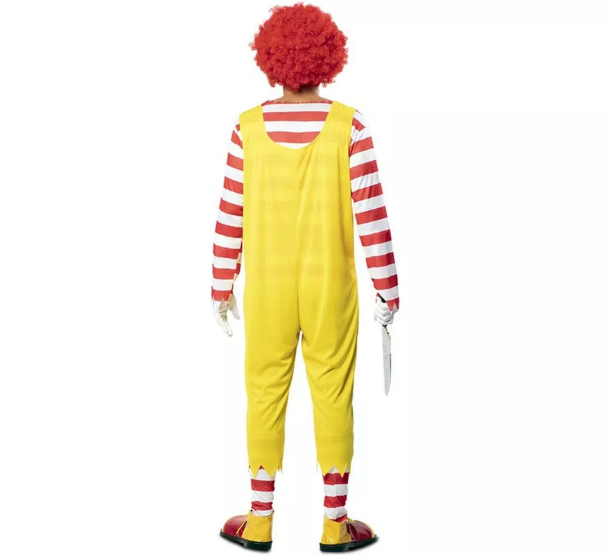 Translation missing: pt-PT.Disfraz de Payaso de Hamburguesa Asesino para hombre