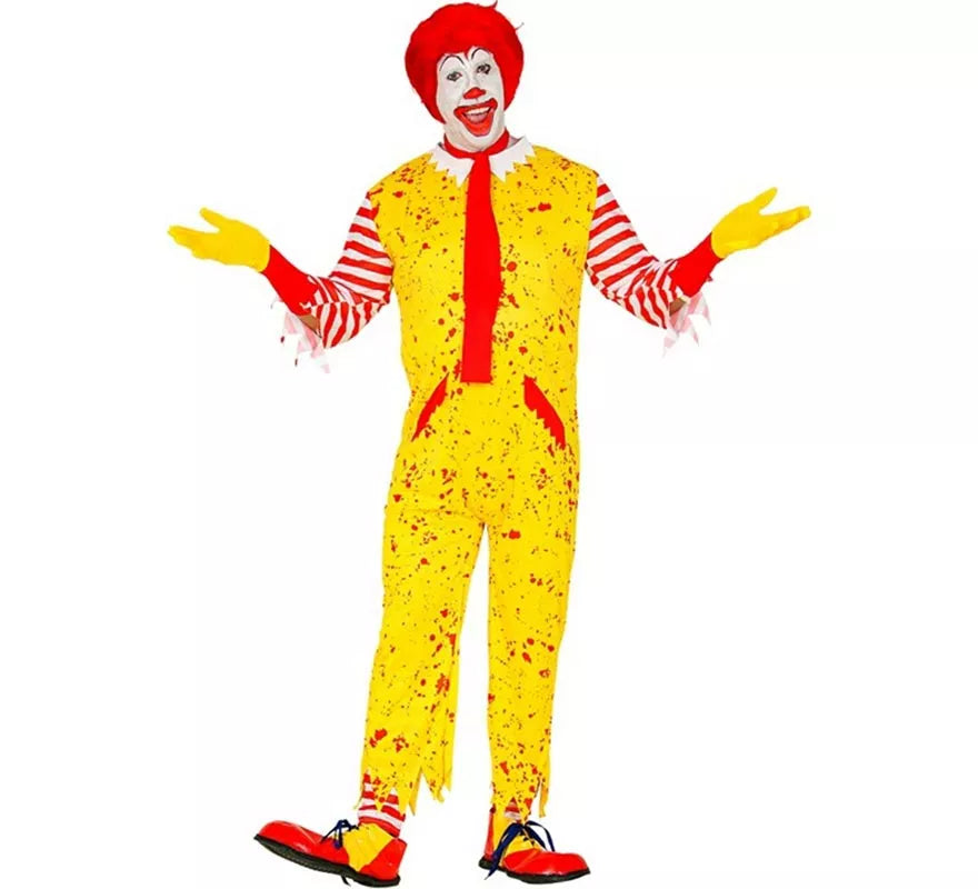 Translation missing: pt-PT.Disfraz de Payaso de Hamburguesa Asesino para hombre