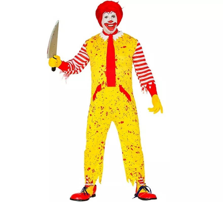 Translation missing: pt-PT.Disfraz de Payaso de Hamburguesa Asesino para hombre