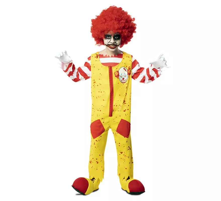 Translation missing: pt-PT.Disfraz de Payaso de Hamburguesa Asesino para niño