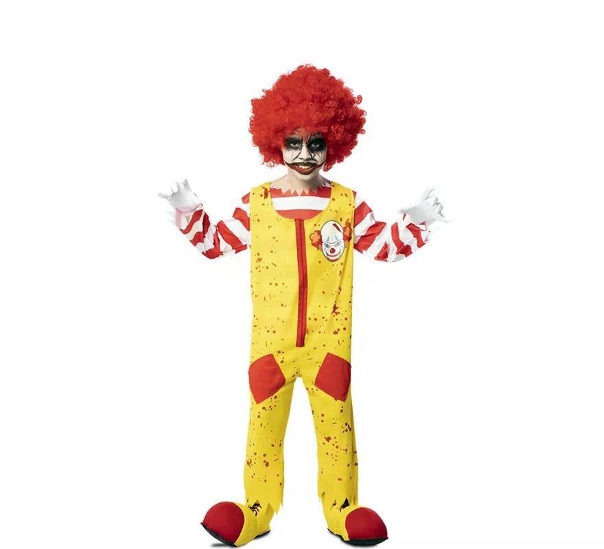 Translation missing: pt-PT.Disfraz de Payaso de Hamburguesa Asesino para niño