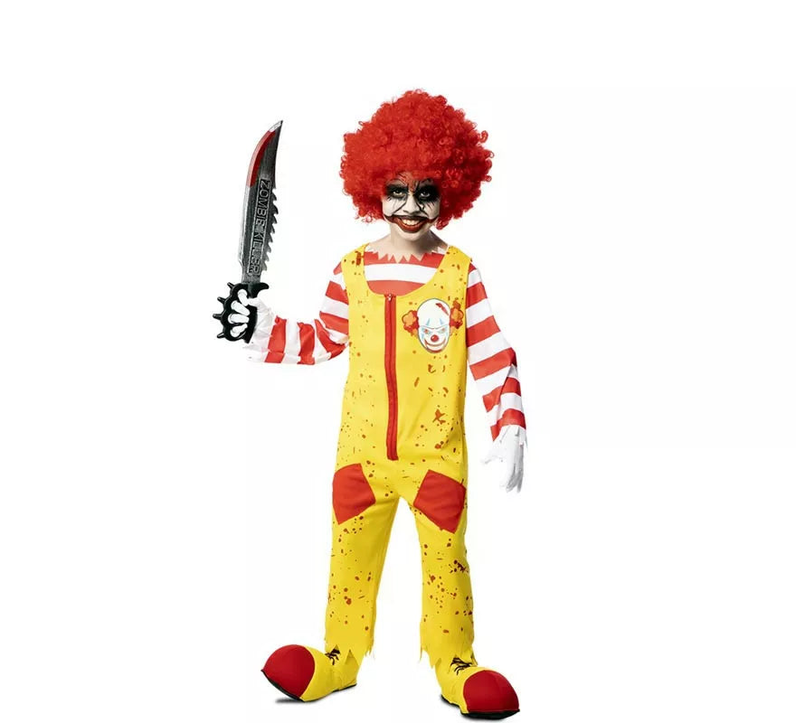 Translation missing: pt-PT.Disfraz de Payaso de Hamburguesa Asesino para niño