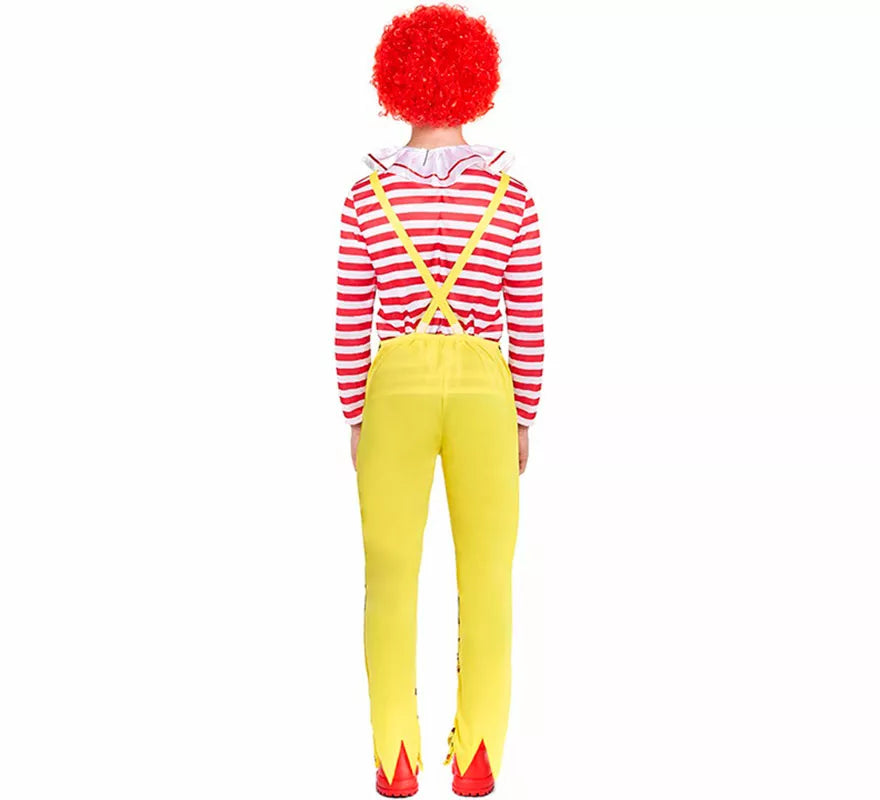 Translation missing: pt-PT.Disfraz de Payaso de Hamburguesa Sádico para hombre