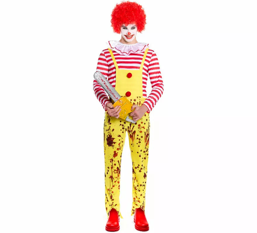 Disfraz de Payaso de Hamburguesa Sádico para hombre