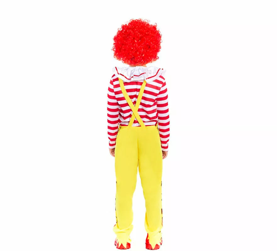 Translation missing: pt-PT.Disfraz de Payaso de Hamburguesa Sádico para niño