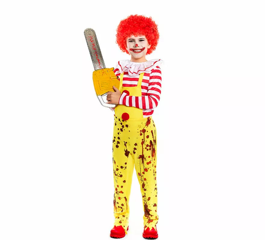 Translation missing: pt-PT.Disfraz de Payaso de Hamburguesa Sádico para niño