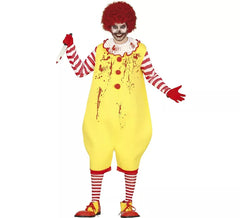 Fato de Palhaço Vile Burger para homem