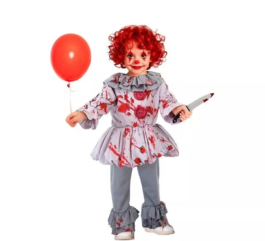 Translation missing: pt-PT.Disfraz de Payaso de Terror Vintage para bebé