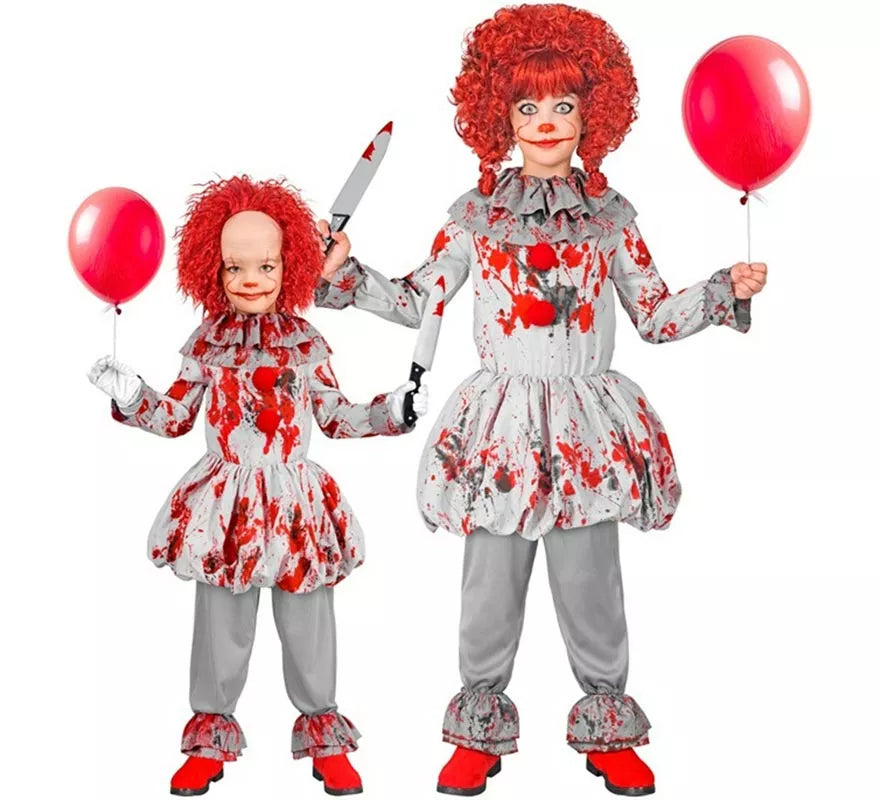 Translation missing: pt-PT.Disfraz de Payaso de Terror Vintage para niños
