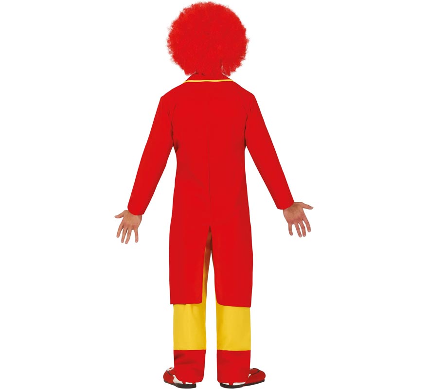Translation missing: pt-PT.Disfraz de Payaso de Traje Rojo y Amarillo para hombre