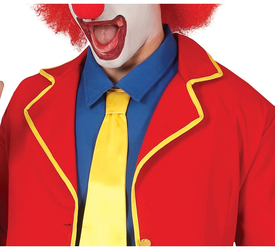 Translation missing: pt-PT.Disfraz de Payaso de Traje Rojo y Amarillo para hombre