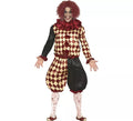 Disfraz de Payaso del Horror a Cuadros para hombre