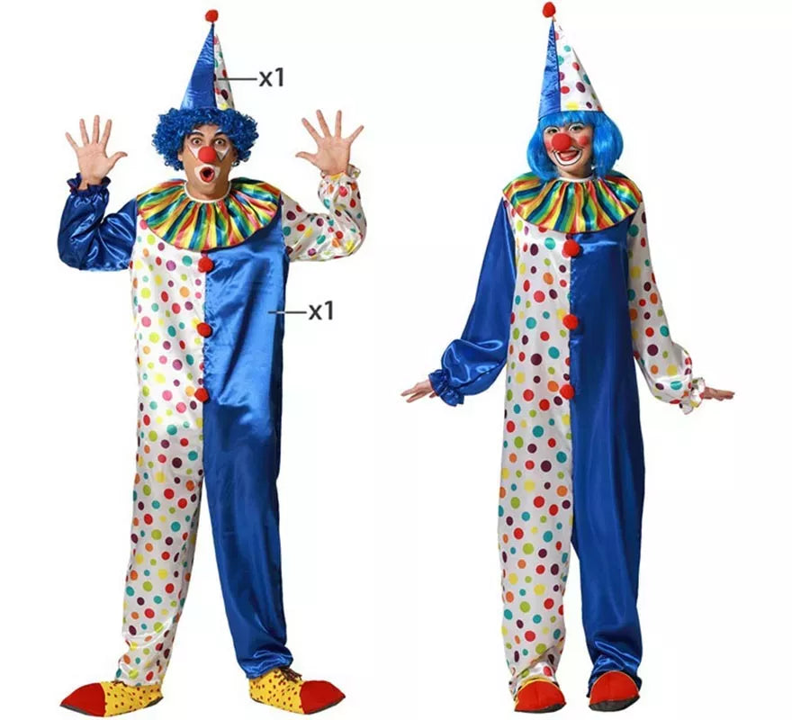 Translation missing: pt-PT.Disfraz de Payaso festivo para adulto